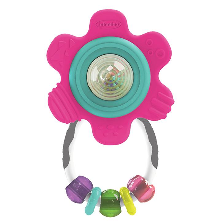 Spin & Teethe Gummy Flower Rattle™